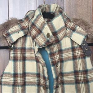 Plaid Tan Vest